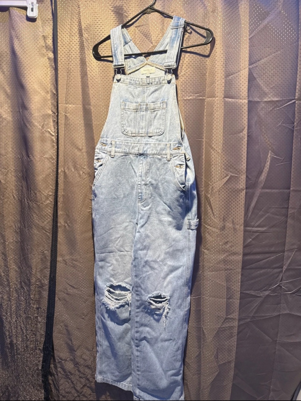 PacSun Denim Light Wash Overalls